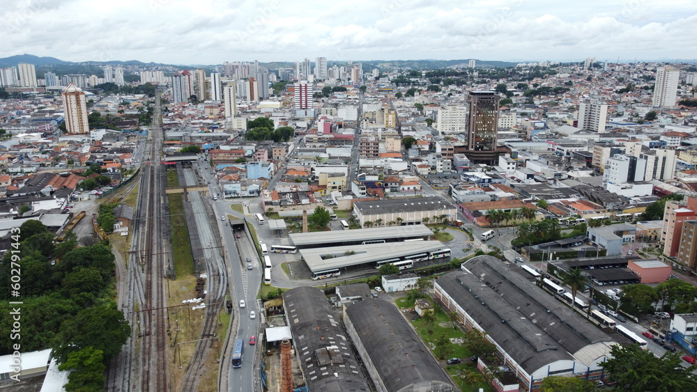 Fototapeta premium Visão aérea da cidade de Mogi das Cruzes, SP, Brasil