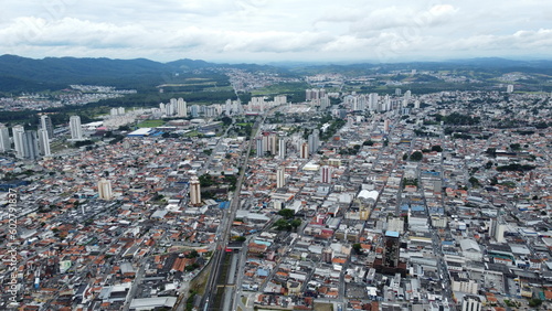 Visão aérea de Mogi das Cruzes, SP, Brasil