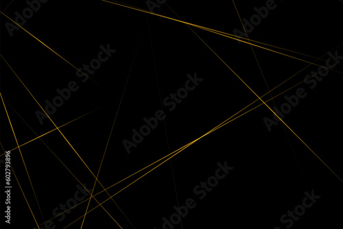 Abstract black with gold lines, triangles background modern design. Vector illustration EPS 10.