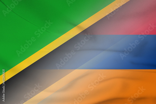 Tanzania and Armenia state flag transborder relations ARM TZA