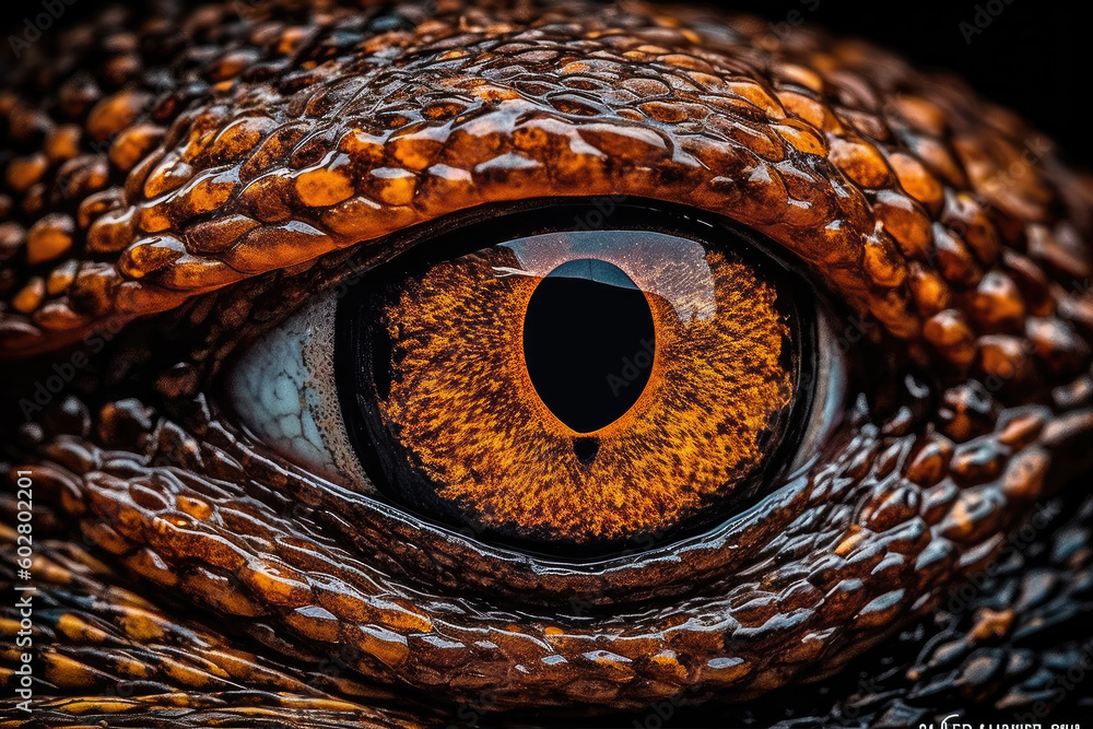 Obraz premium close up of a dragon eye