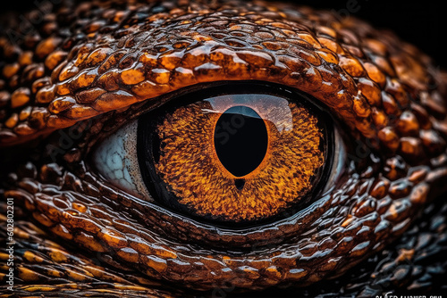 close up of a dragon eye