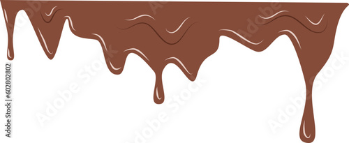 Melting chocolate, dripping chocolate 