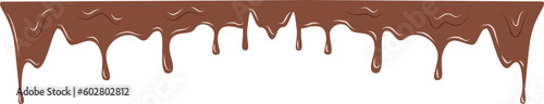 Melting chocolate, dripping chocolate 