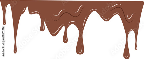 Melting chocolate, dripping chocolate 