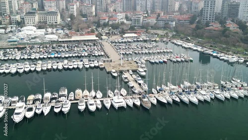 Kalamis Marina Compass Sailing in Istanbul zoom-in shot photo