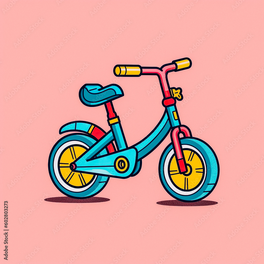 illustration of a bicycle - created with Generative AI technology illustration of a bicycle - created with Generative AI technology