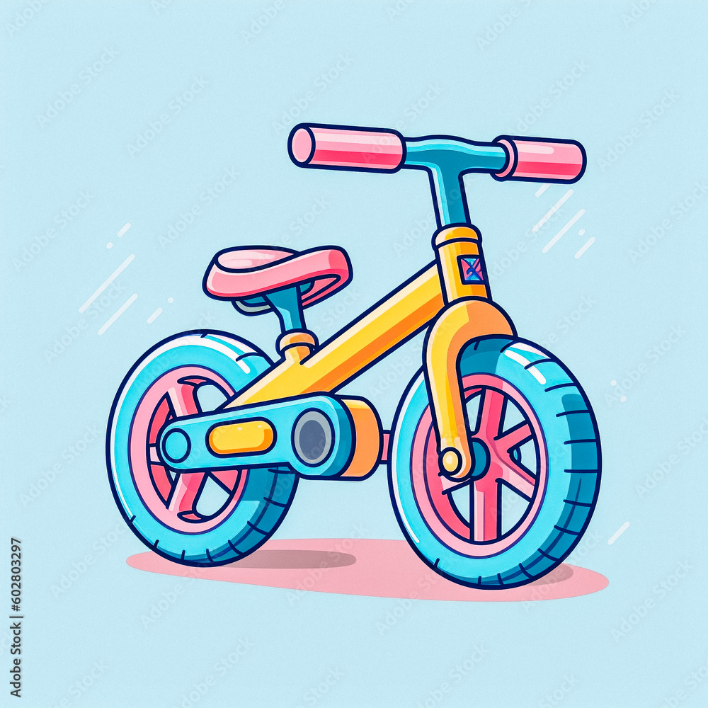 illustration of a bicycle - created with Generative AI technology illustration of a bicycle - created with Generative AI technology