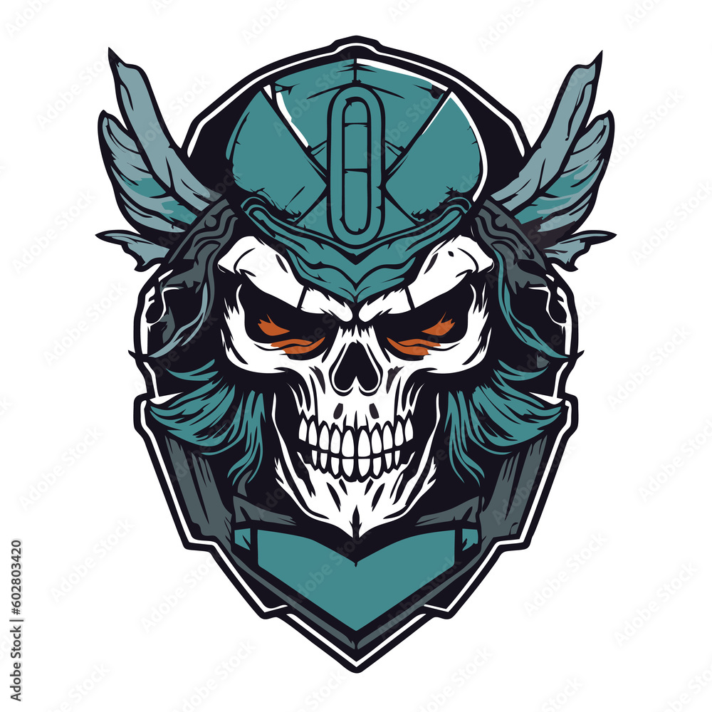 Rebel skull warrior graphic for tshirt Rebel skull warrior graphic for tshirt