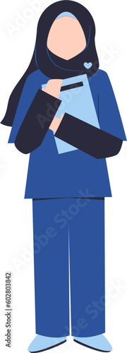 Muslim midwife Illustration, midwife day