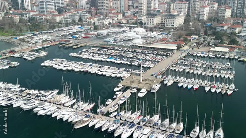 Kalamis Marina Compass Sailing in Istanbul zoom-out shot photo