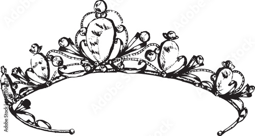 hand drawn princess crown