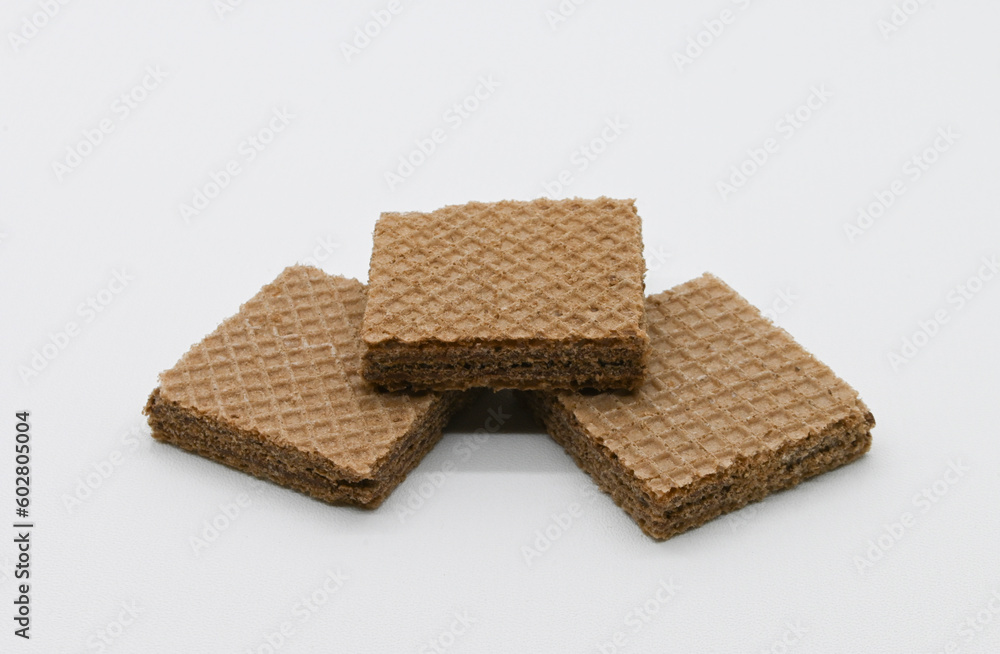 Chocolate wafer with different angles Chocolate wafer with different angles