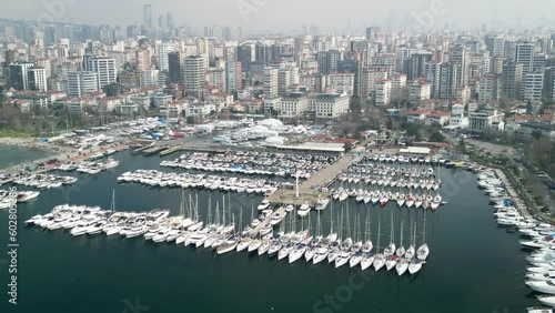 Kalamis Marina Compass Sailing in Istanbul clockwise rotation photo