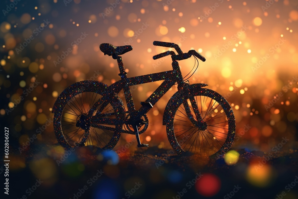 World bicycle day. Celebration happy globe riding world. June 3. Go Green Save Environment. fresh air, energy of nature, relaxation, freedom. Active healthy lifestyle. Generative AI