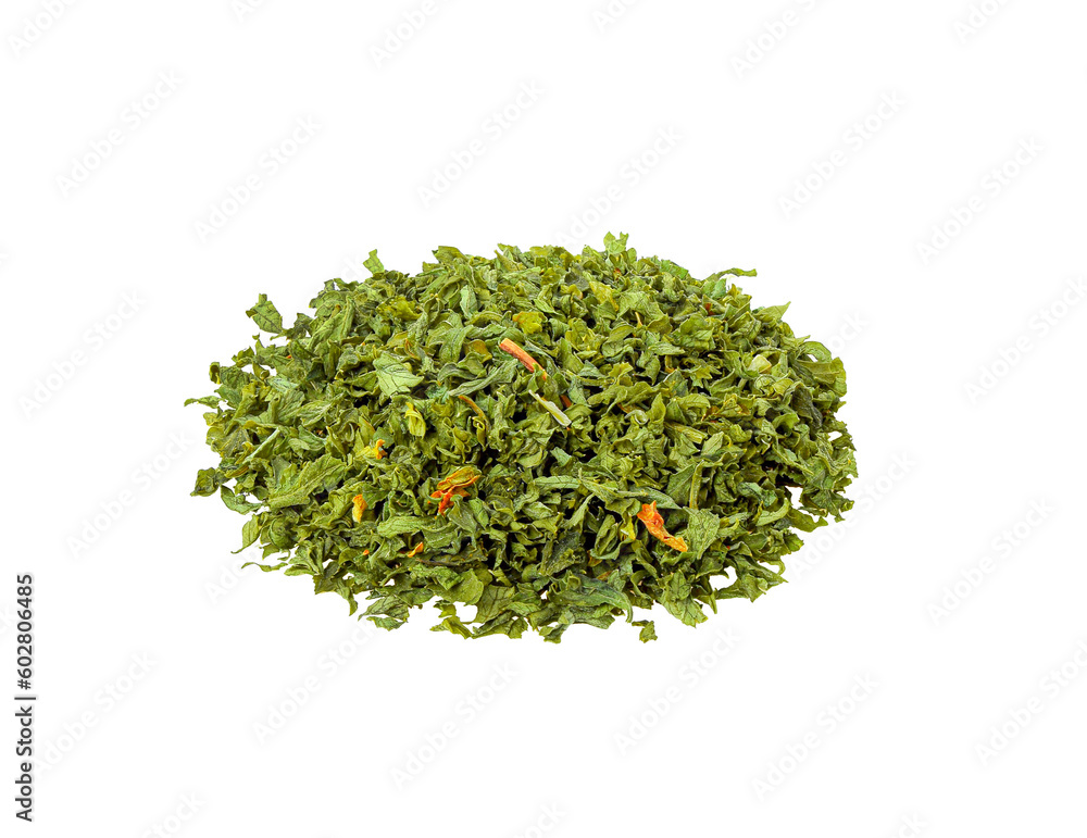 Dried parsley leaf isolated on trasparent png Dried parsley leaf isolated on trasparent png