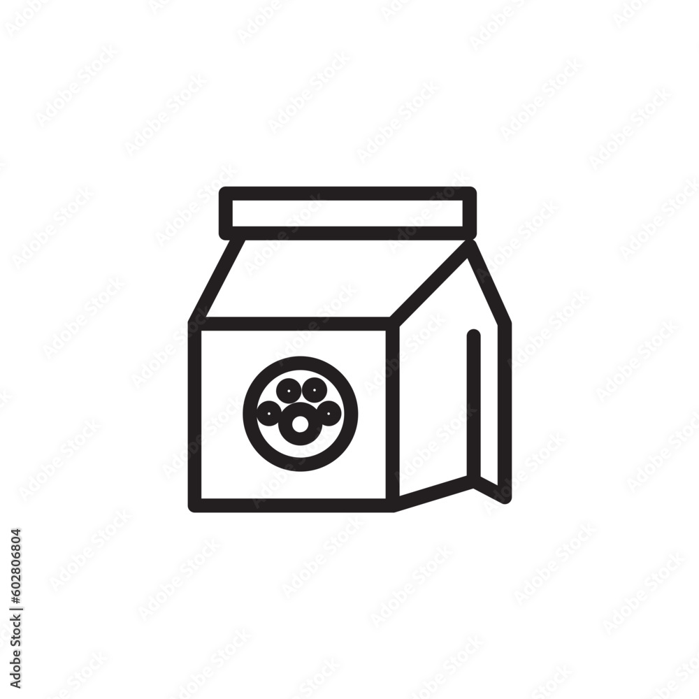 Food Cart Dog Outline Icon