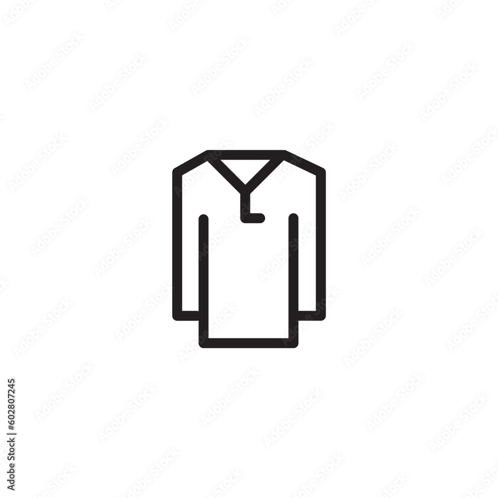 Fashion Garment Shirt Outline Icon Fashion Garment Shirt Outline Icon