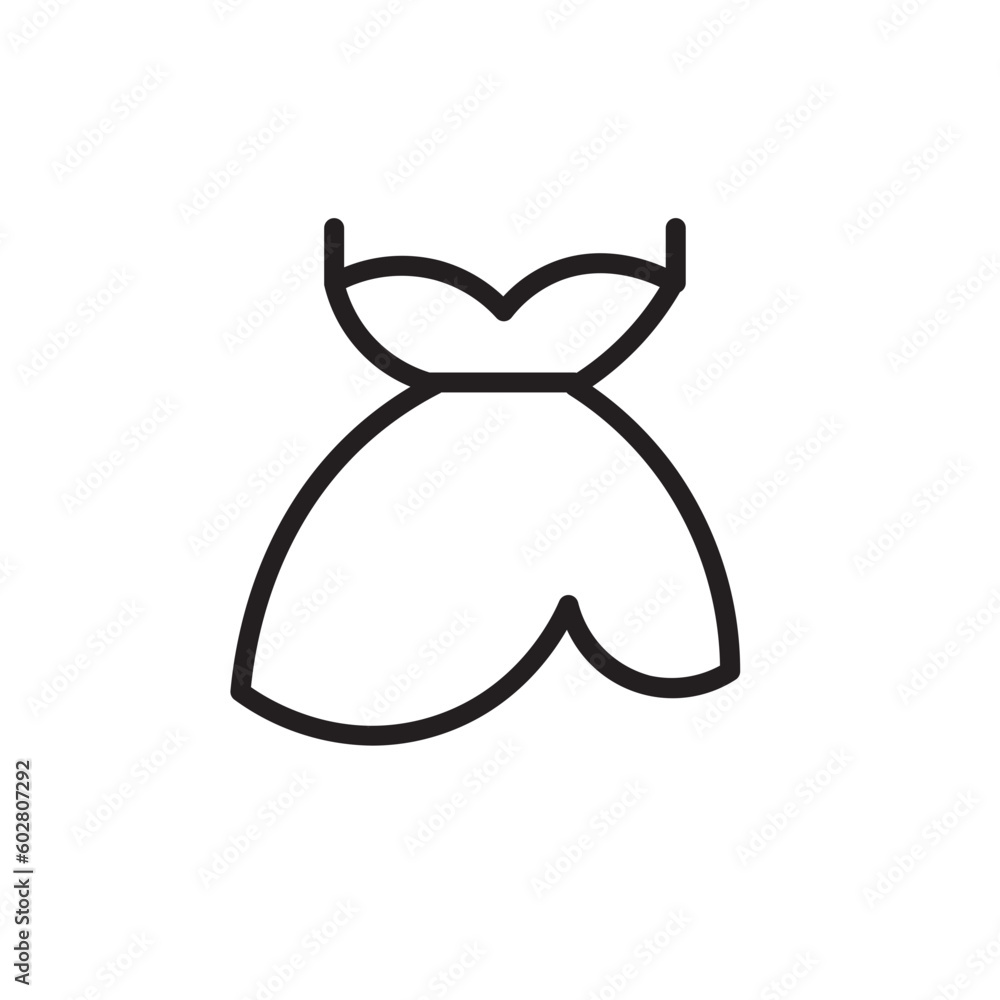 Obraz premium Feminine Garment Woman Outline Icon