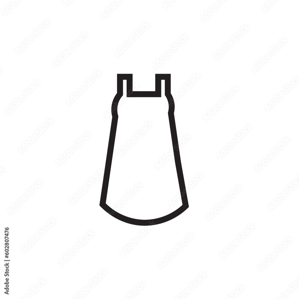 Gown Mini Short Outline Icon Gown Mini Short Outline Icon