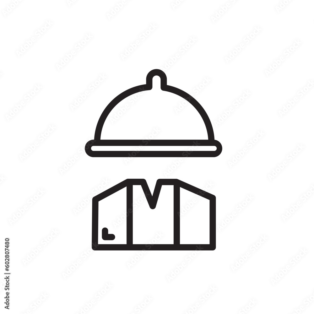 Helmet Jacket Worker Outline Icon Helmet Jacket Worker Outline Icon