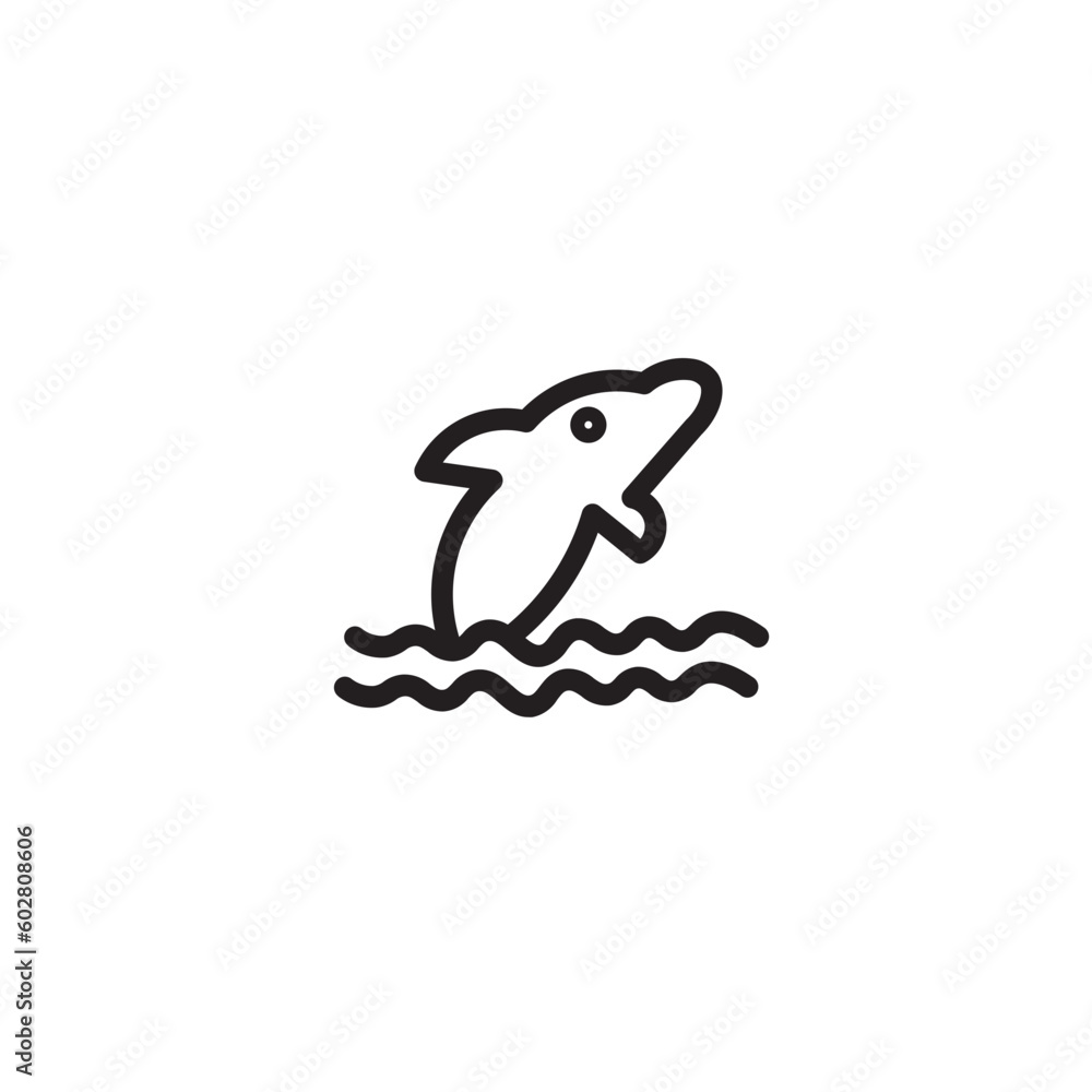 Animal Dolphin Sea Outline Icon Animal Dolphin Sea Outline Icon