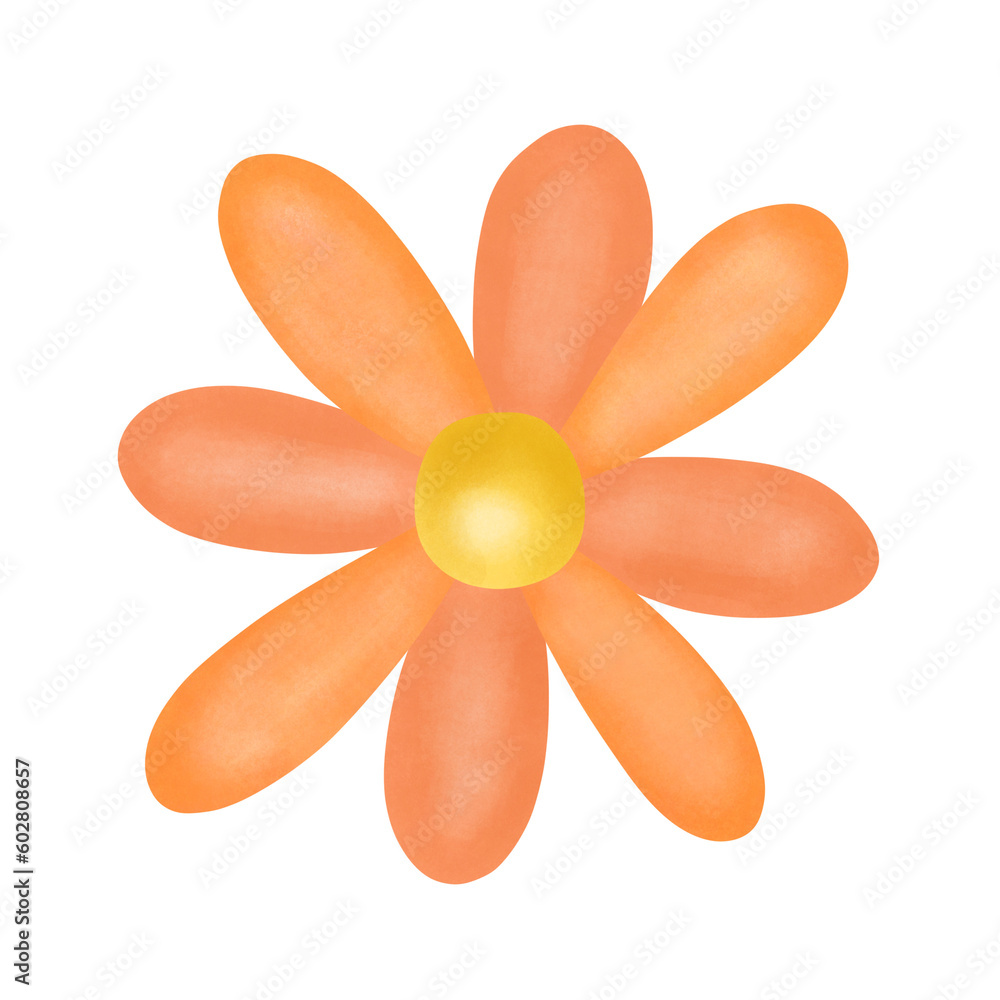 hand drawn cartoon flower and clover leaf hand drawn cartoon flower and clover leaf
