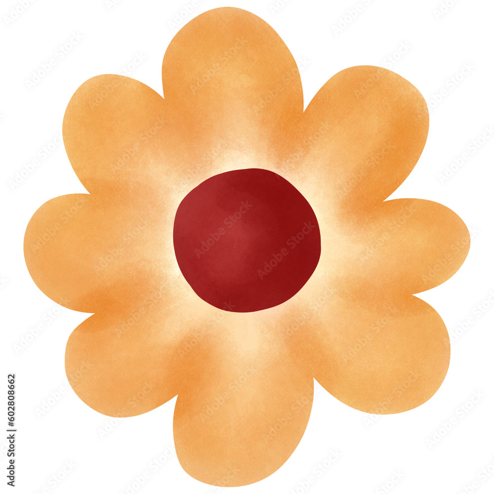 hand drawn cartoon flower and clover leaf hand drawn cartoon flower and clover leaf