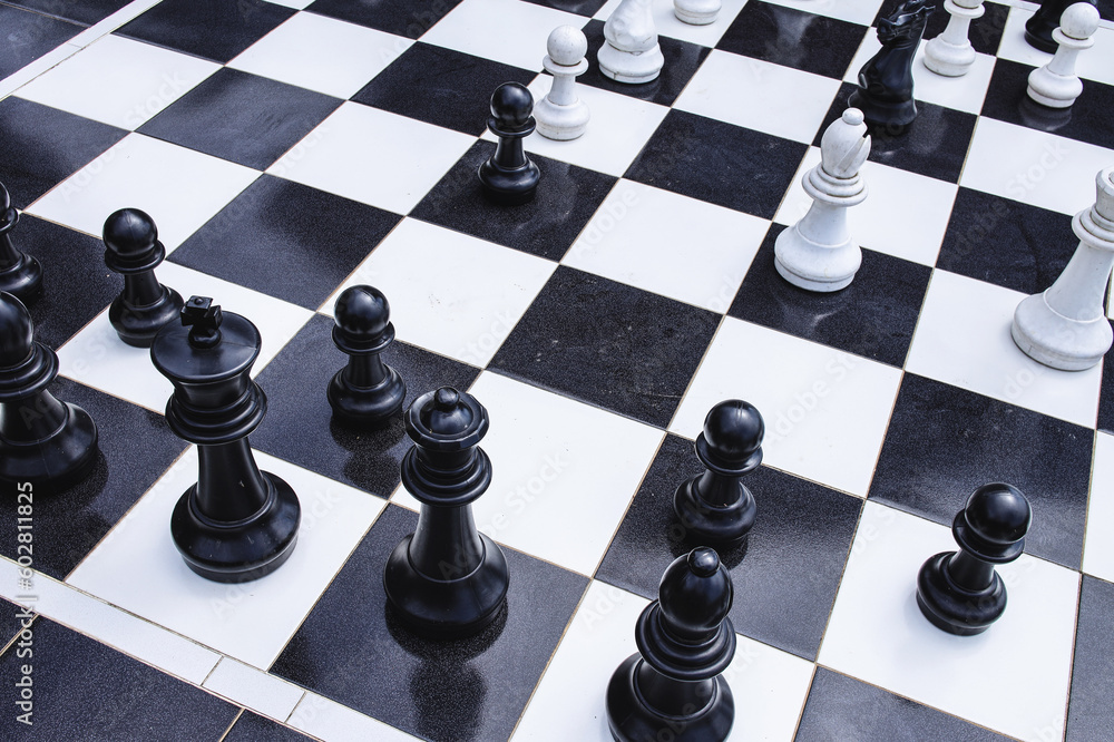 Chess Board Wide Background, Chess Game HD wallpaper