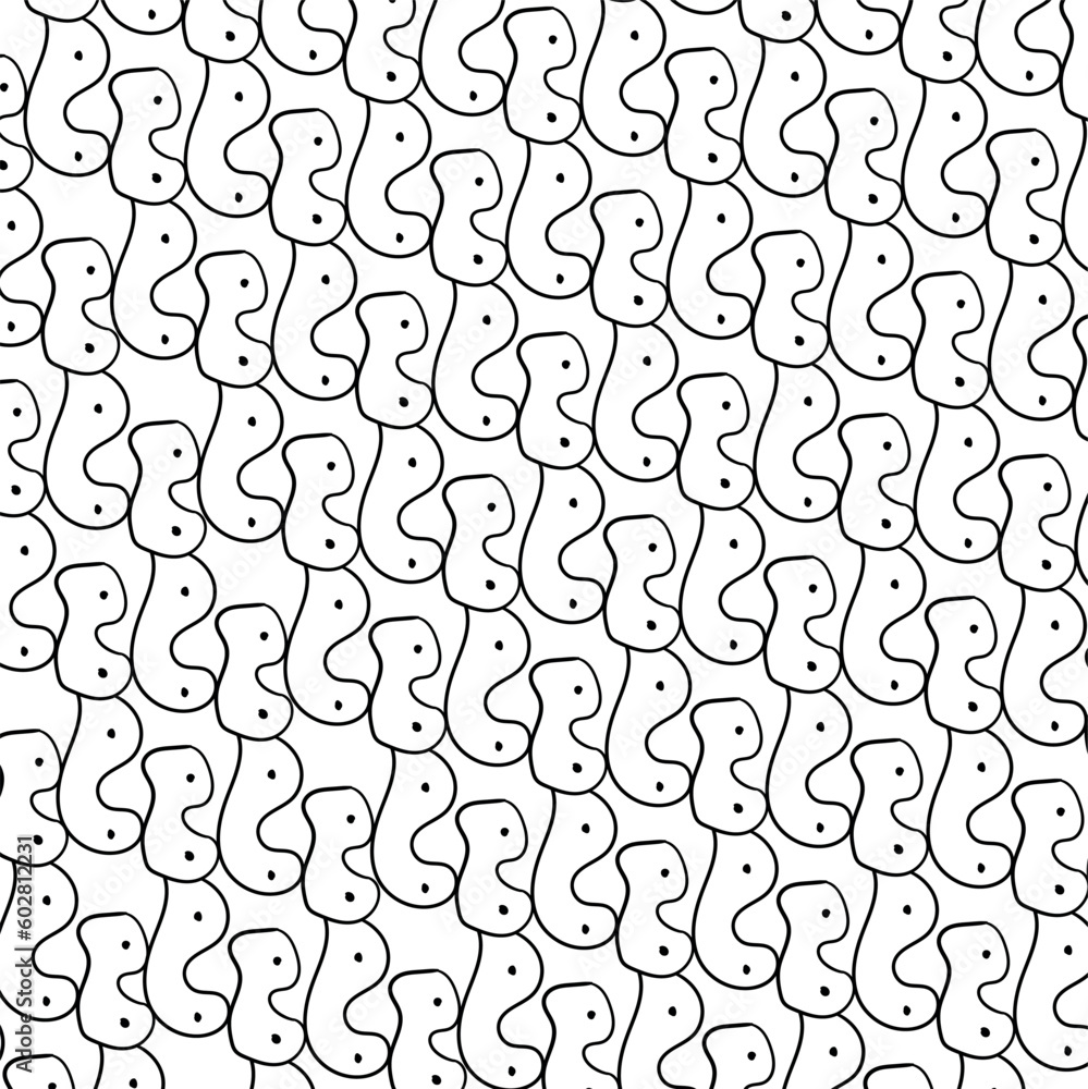 Cartoon pieces with dots are part of the background Cartoon pieces with dots are part of the background