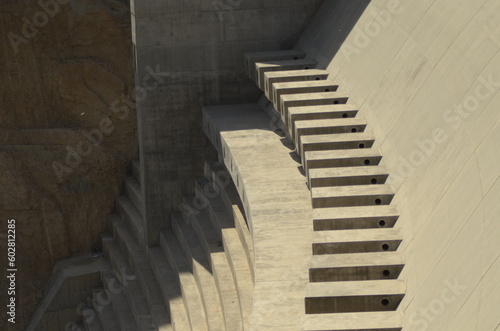 Wadi Dayqah dam or Quriyat dam structure 