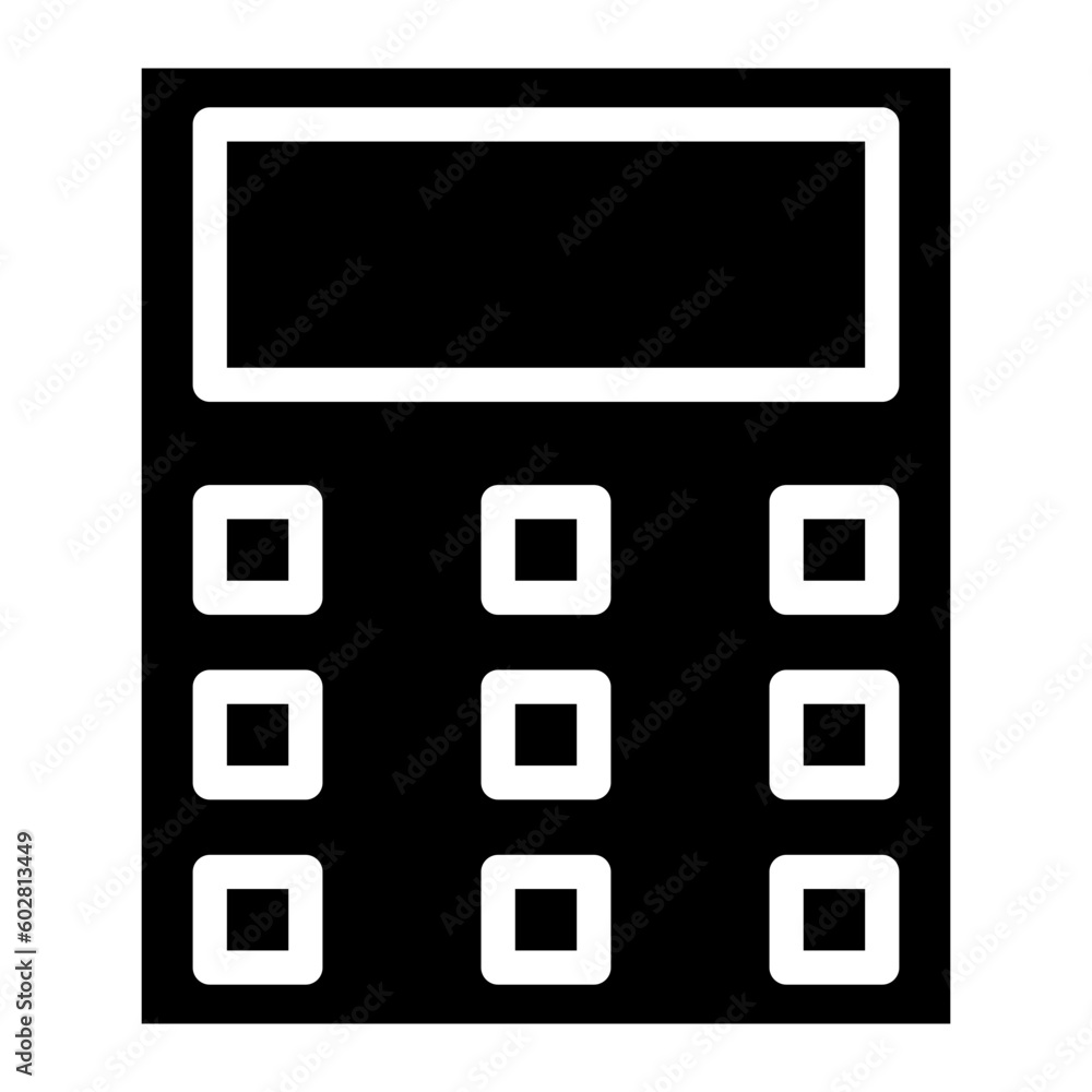 calculator glyph calculator glyph
