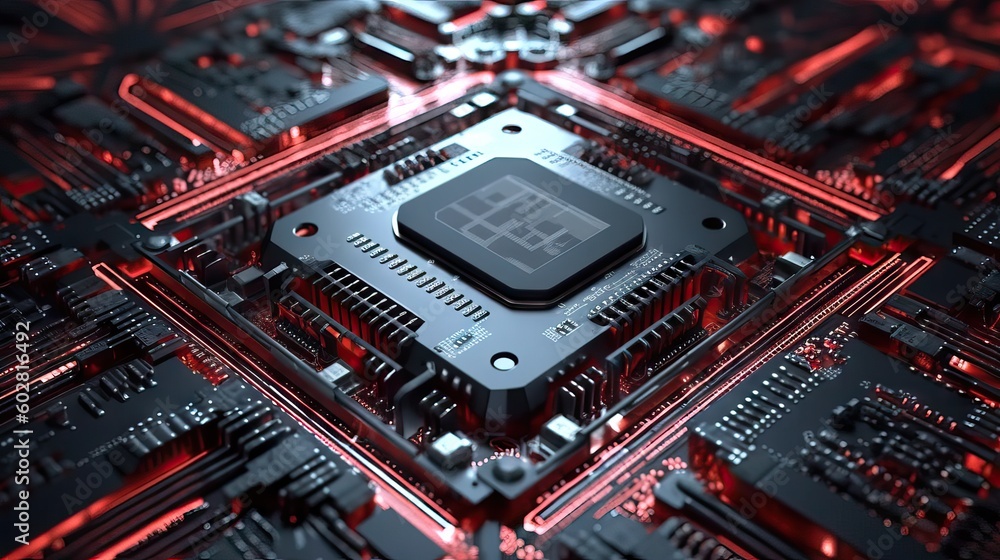 Highly detailed technology texture, AI supercomputer Chrome, insane level of detail throughout circuitry, cinematic depth of field, high contrast lighting, CPU and GPU , circuits interconection, Highly detailed technology texture, AI supercomputer Chrome, insane level of detail throughout circuitry, cinematic depth of field, high contrast lighting, CPU and GPU , circuits interconection,