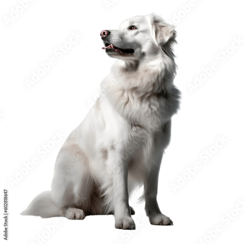 golden retriever isolated on white