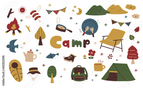 キャンプのイラスト