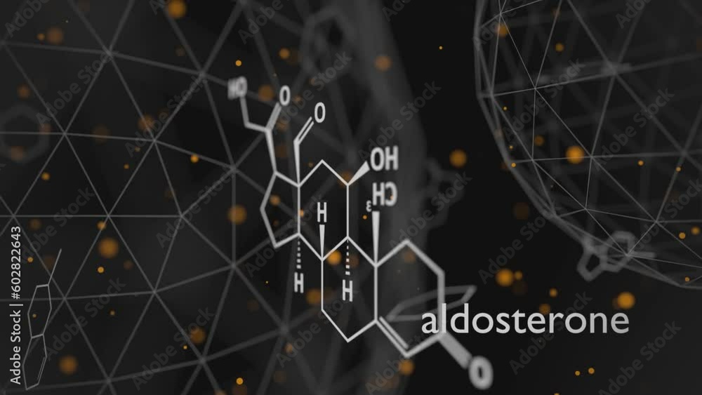 Structural chemical formula of aldosterone. Aldosterone ...
