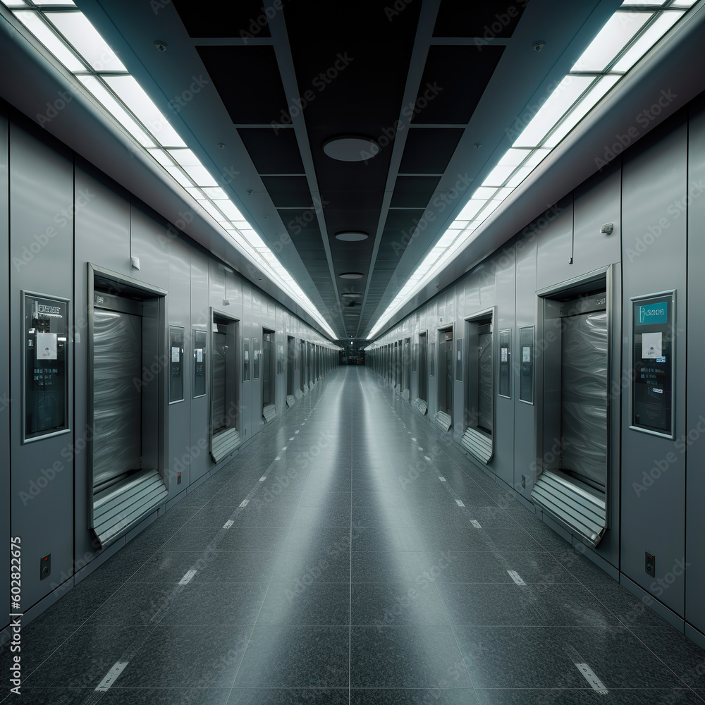 3d corridor with nice lightning