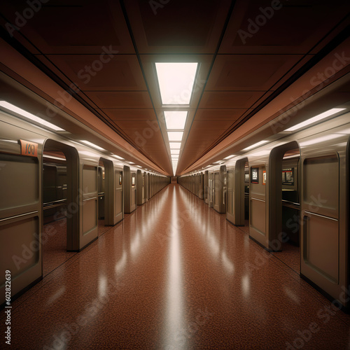3d corridor with nice lightning