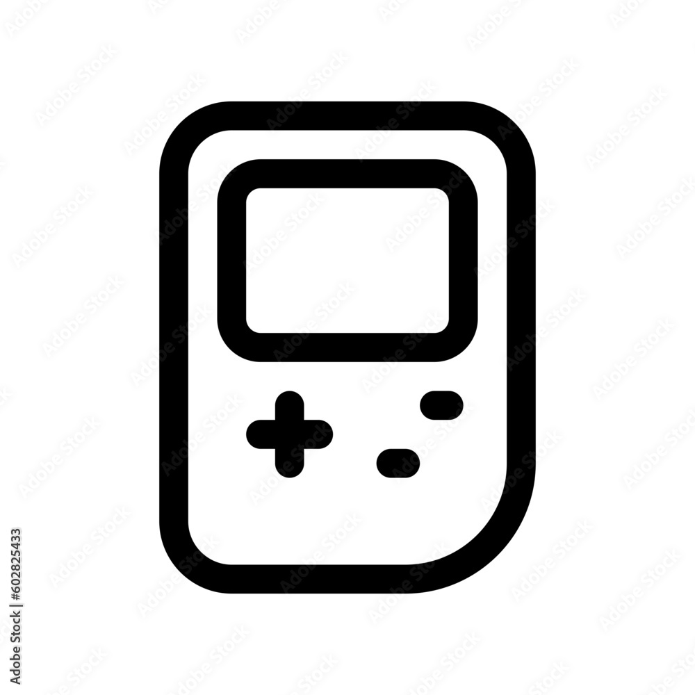 Editable game handheld console vector icon. Video game, game elements. Part of a big icon set family. Perfect for web and app interfaces, presentations, infographics, etc Editable game handheld console vector icon. Video game, game elements. Part of a big icon set family. Perfect for web and app interfaces, presentations, infographics, etc