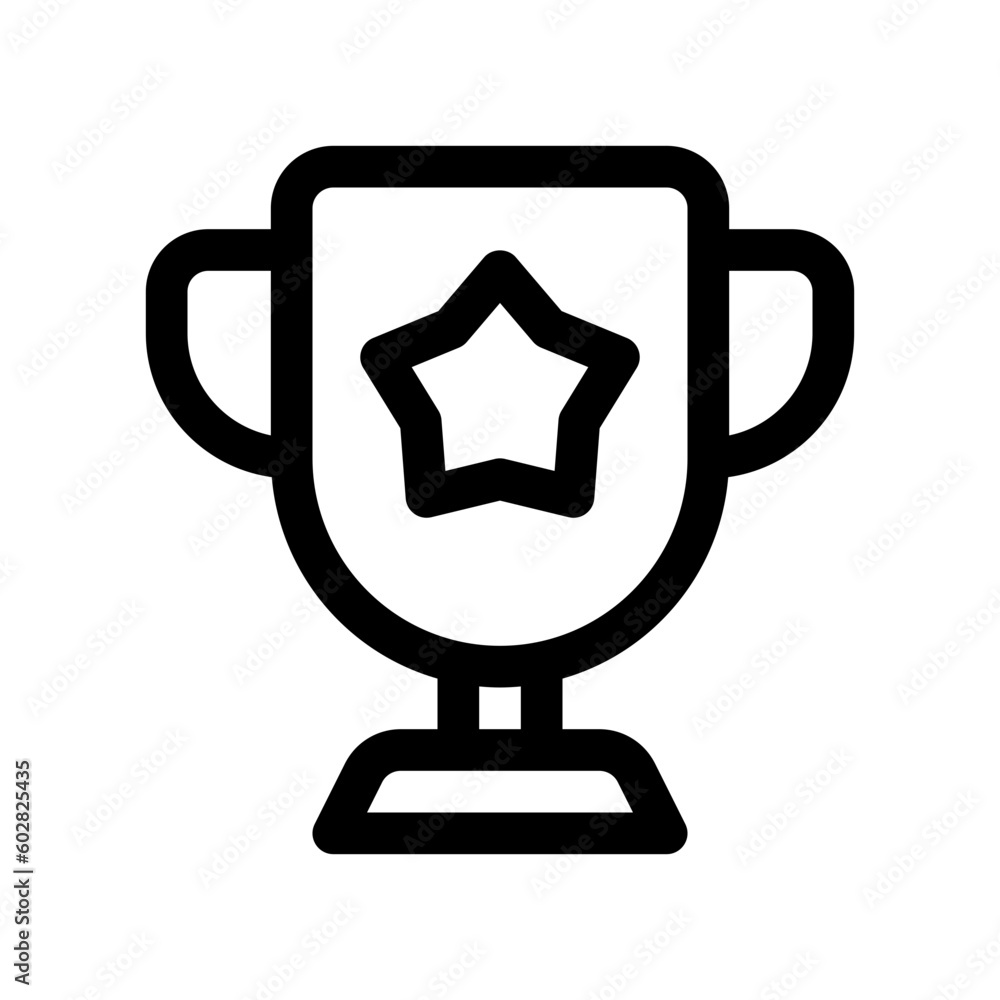 Editable winning trophy vector icon. Video game, game elements. Part of a big icon set family. Perfect for web and app interfaces, presentations, infographics, etc Editable winning trophy vector icon. Video game, game elements. Part of a big icon set family. Perfect for web and app interfaces, presentations, infographics, etc