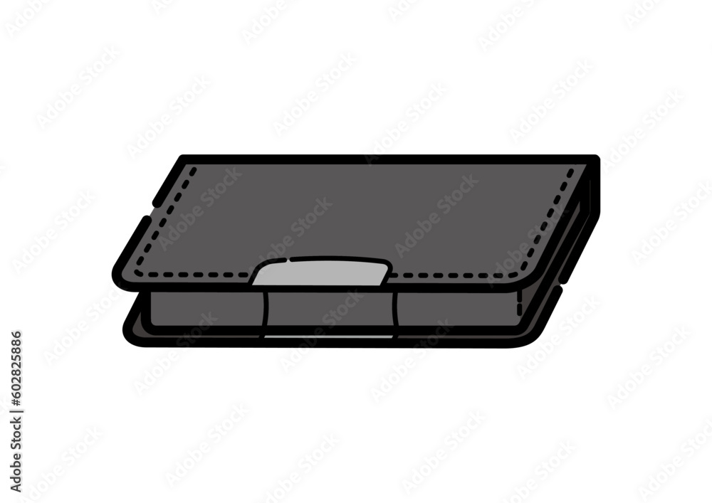 黒色の筆箱のイラスト 黒色の筆箱のイラスト
