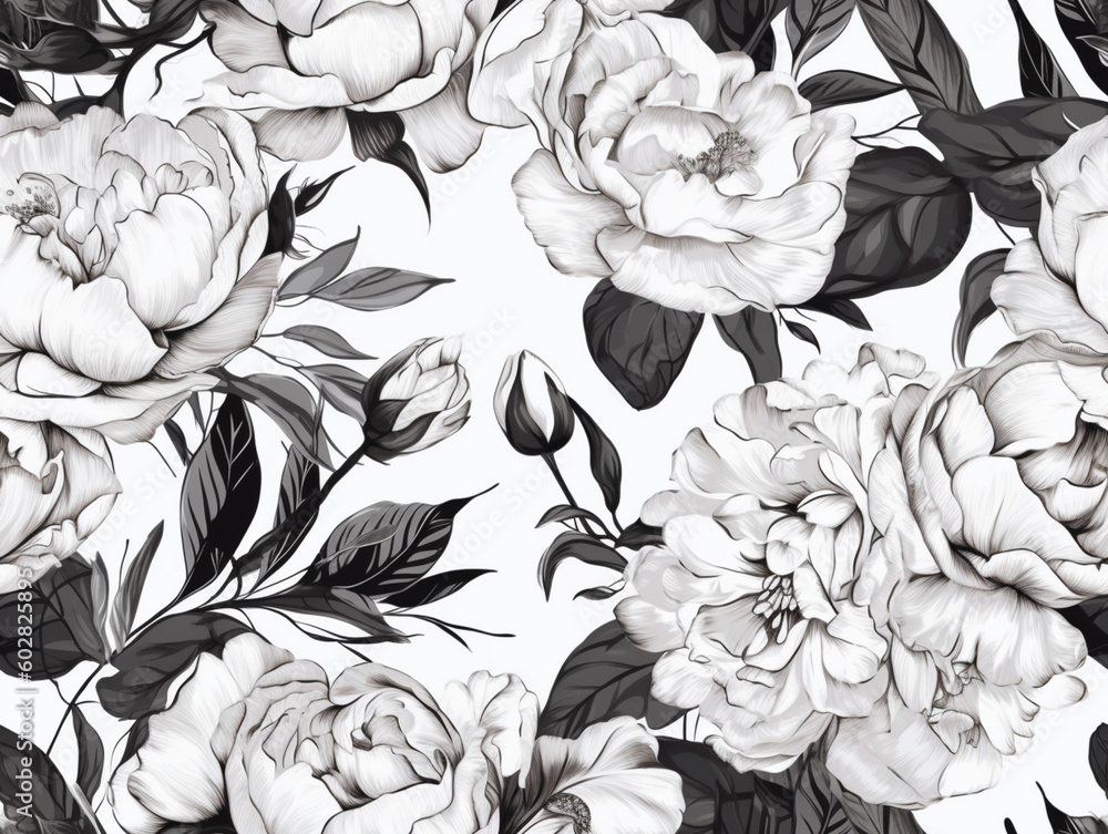 seamless pattern with roses seamless pattern with roses