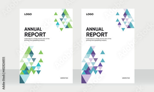 annual report cover geometric design, geometric business brochure cover, brochure, magazine, flyer, booklet, annual report cover