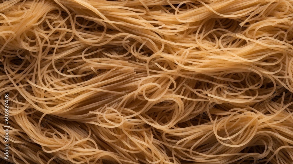 Delicious Vermicelli Pasta Photorealistic Horizontal Background. Italian Cousine Traditional Meal. Ai Generated Hyperrealistic Background with Delicious Carb-loading Vermicelli Pasta. Generative AI Delicious Vermicelli Pasta Photorealistic Horizontal Background. Italian Cousine Traditional Meal. Ai Generated Hyperrealistic Background with Delicious Carb-loading Vermicelli Pasta. Generative AI