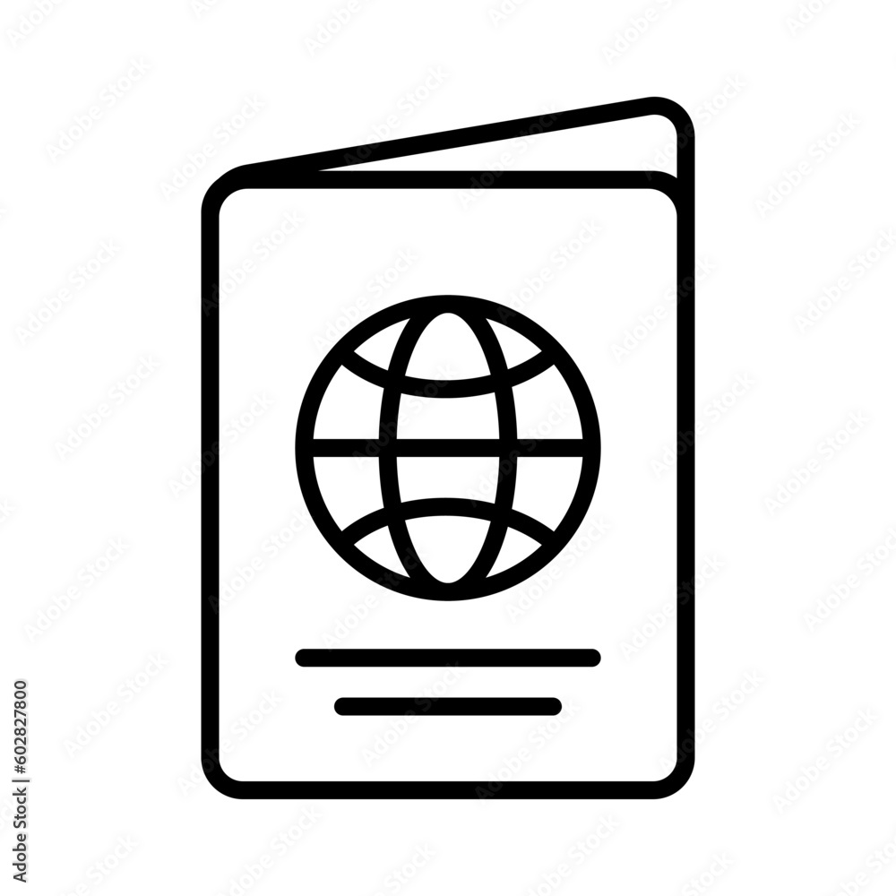 passport icon, international traveling simple vector icon passport icon, international traveling simple vector icon