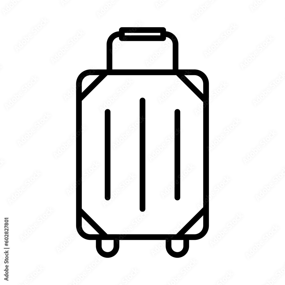 luggage icon, suitcase travel simple vector icon luggage icon, suitcase travel simple vector icon