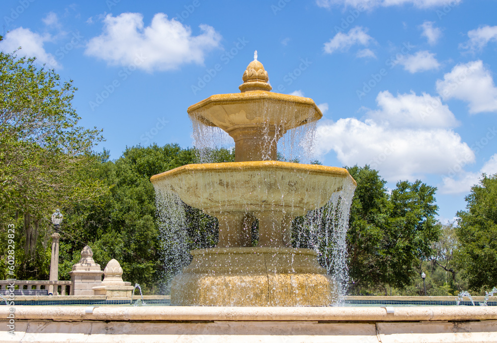 Big stone fountain