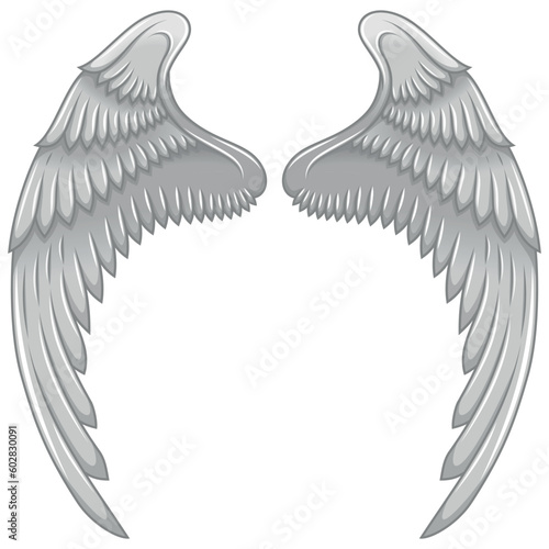 Angel wings vector design