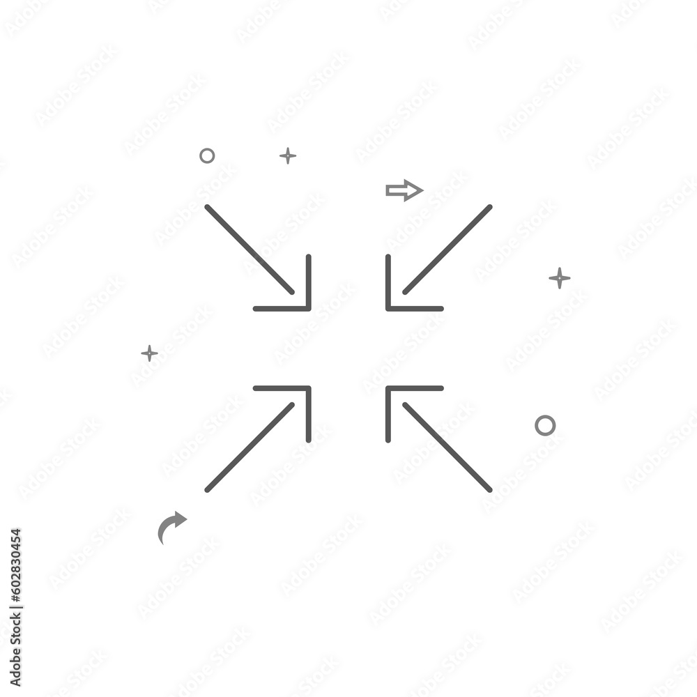 Minimize a window simple vector line icon. Symbol, pictogram, sign isolated on white background. Editable stroke Minimize a window simple vector line icon. Symbol, pictogram, sign isolated on white background. Editable stroke