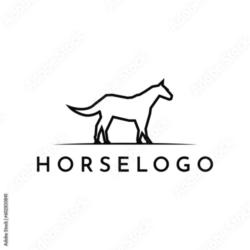 Horse elegant creative logo design ideas